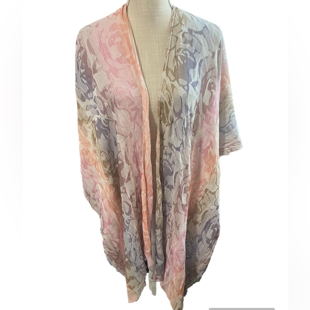 Zighilli Made in Italy scarf shawl pastel colors NWT